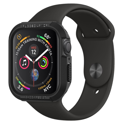 CAPA SPIGEN RUGGED ARMOR BLACK APPLE WATCH 4/5/6/SE 44MM (062CS24469)