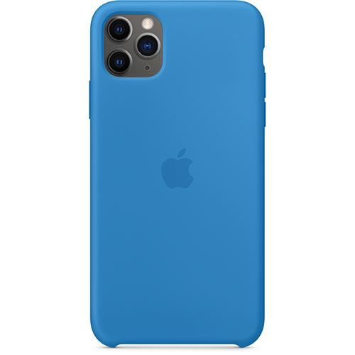 CAPA APPLE IPHONE 11 PRO MAX SILICONE SURF BLUE - MY1J2ZM/A (EMBALAGEM DANIFICADA)