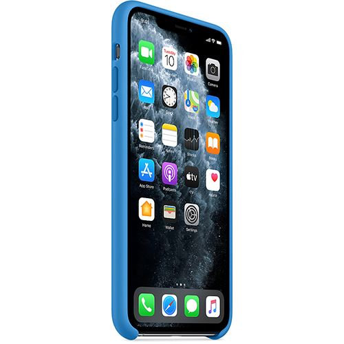 CAPA APPLE IPHONE 11 PRO MAX SILICONE SURF BLUE - MY1J2ZM/A (EMBALAGEM DANIFICADA)