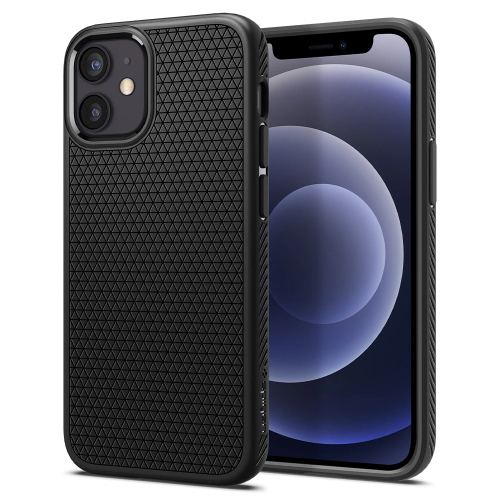 CAPA SPIGEN LIQUID AIR BLACK  IPHONE 12 MINI (ACS01744)