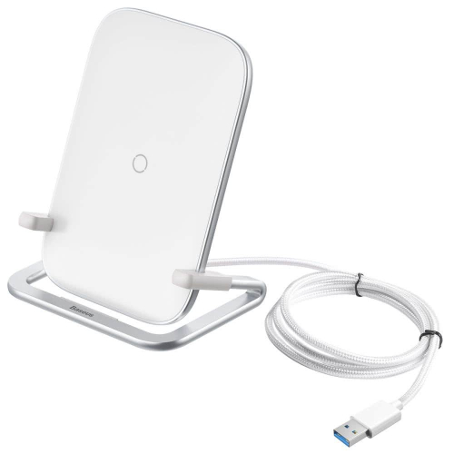 SUPORTE VERTICAL/HORIZONTAL C/CARREGADOR WIRELESS 15W (WXPG-02) WHITE