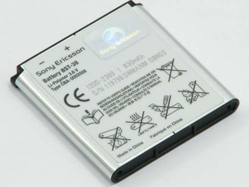 BATERIA SONY ERICSSON BST-38 (ORIGINAL BULK)