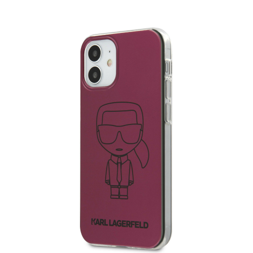 CAPA KARL LAGERFELD IPHONE 12 MINI TPU METALLIC PURPLE