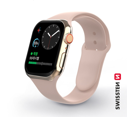 SWISSTEN -  BRACELETE EM SILICONE APPLE WATCH 38/40/41MM PINK