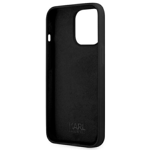 CAPA KARL LAGERFELD SILICONE KARL & CHOUPETTE IPHONE 13 PRO MAX BLACK