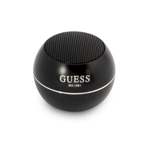 COLUNA GUESS MINI BLUETOOTH SPEAKER ALUMINUM BLACK