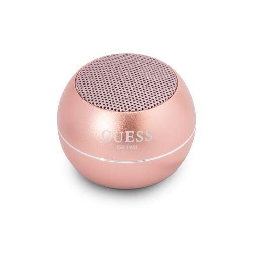 COLUNA GUESS MINI BLUETOOTH SPEAKER ALUMINUM PINK