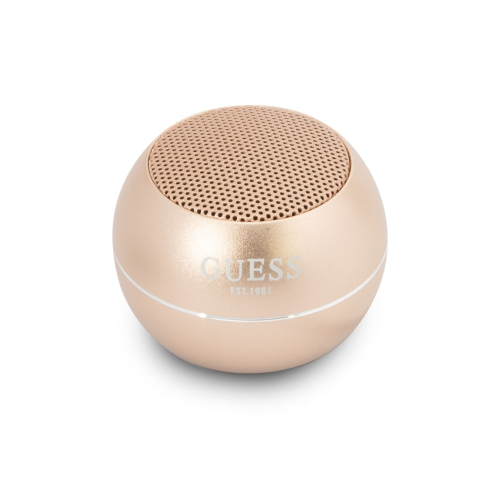 COLUNA GUESS MINI BLUETOOTH SPEAKER ALUMINUM GOLD