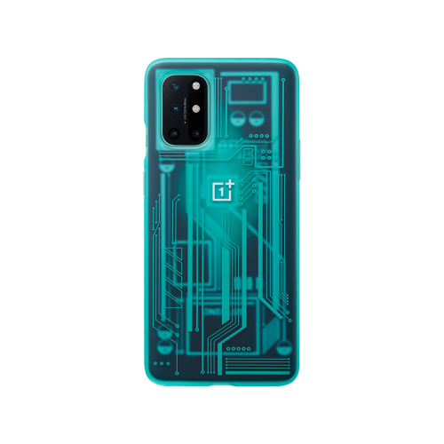 CAPA ONEPLUS 8T QUANTUM BUMPER CYBORG CYAN