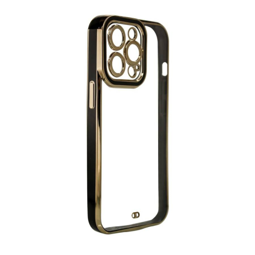 CAPA TRANSPARENTE GOLDEN FRAME IPHONE 12 BLACK