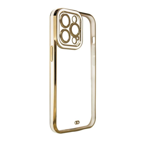 CAPA TRANSPARENTE GOLDEN FRAME IPHONE 12 WHITE