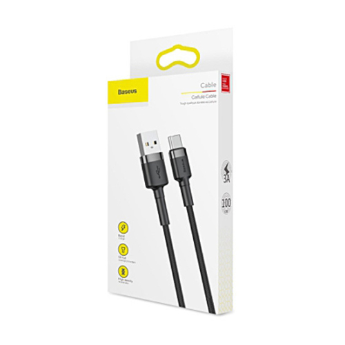 CABO BASEUS CAFULE NYLON USB-A/USB-C 3M 