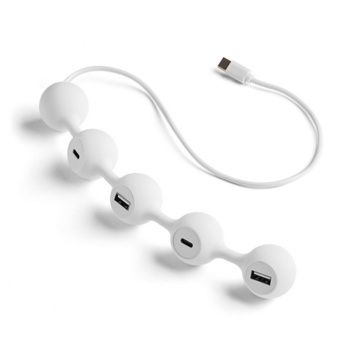 Lexon - Hub Peas USB-C (white)