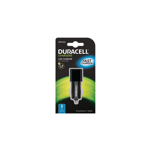 CARREGADOR DE ISQUEIRO DURACELL DUAL USB (2X 2.4A) - DR5010A