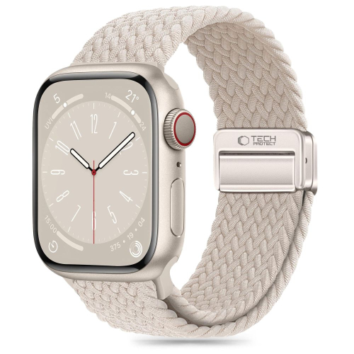 BRACELETE TECH-PROTECT NYLONMAG APPLE WATCH 38/40/41MM NATURAL TITANIUM