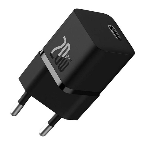 CARREGADOR BASEUS FAST CHARGER MINI (GAN) 20W USB-C BLACK